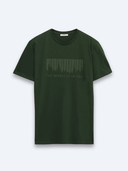 Bedrucktes Fahrrad-Kragen 100% Baumwoll-T-Shirt
