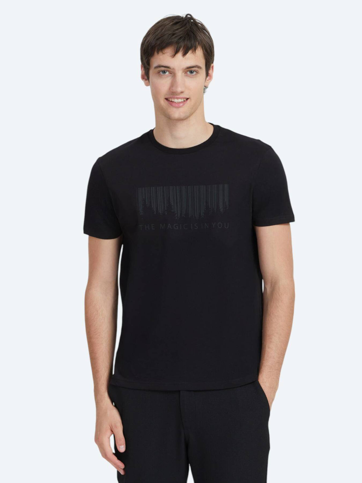 Bedrucktes Fahrrad-Kragen 100% Baumwoll-T-Shirt