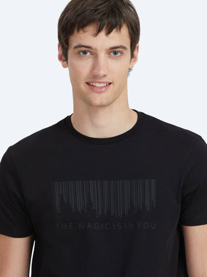 Bedrucktes Fahrrad-Kragen 100% Baumwoll-T-Shirt