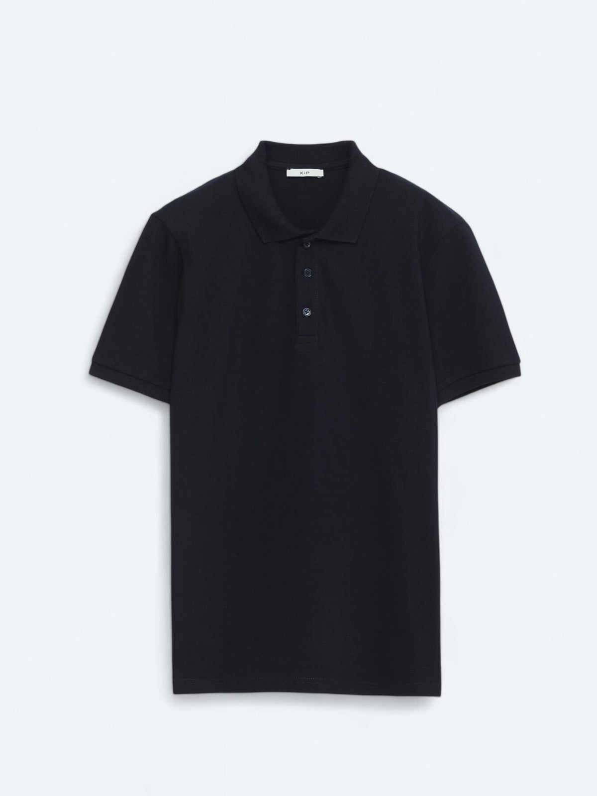 Einfaches Baumwoll-Polo mit Rollkragen