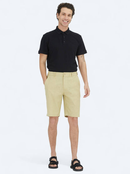 Gestrickte Jogger-Passform Baumwollmischung Shorts