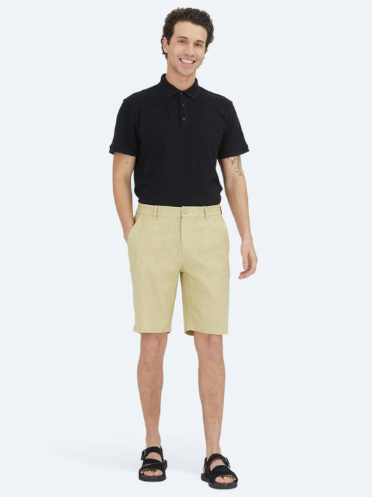Gestrickte Jogger-Passform Baumwollmischung Shorts