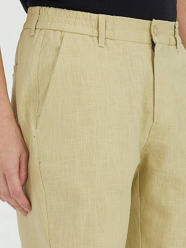 Gestrickte Jogger-Passform Baumwollmischung Shorts