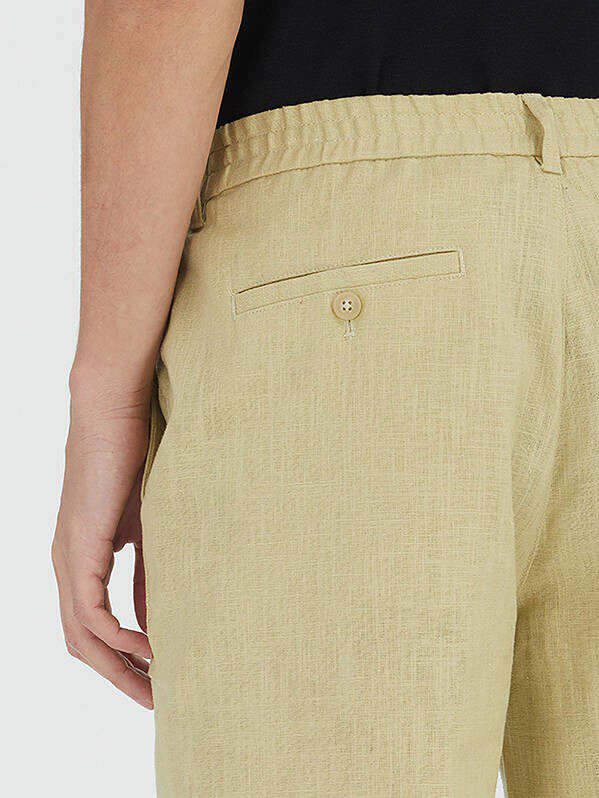 Gestrickte Jogger-Passform Baumwollmischung Shorts