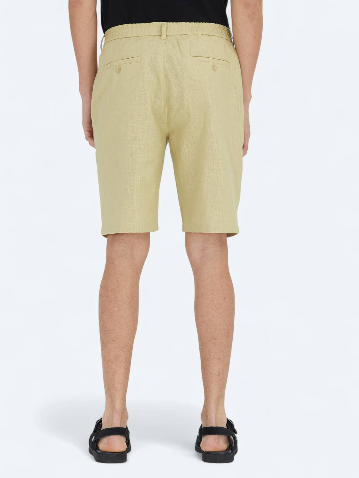 Gestrickte Jogger-Passform Baumwollmischung Shorts