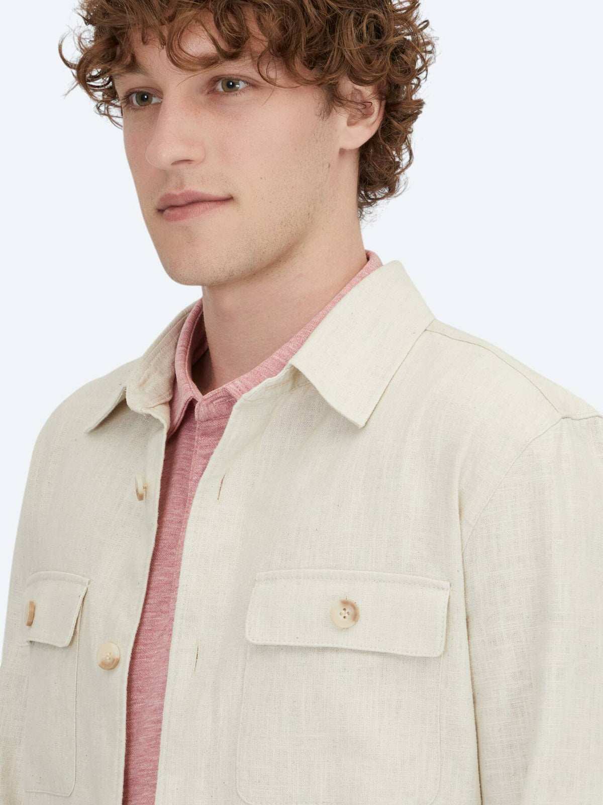 Reguläre Passform Gewebte Baumwollmischung Overshirt