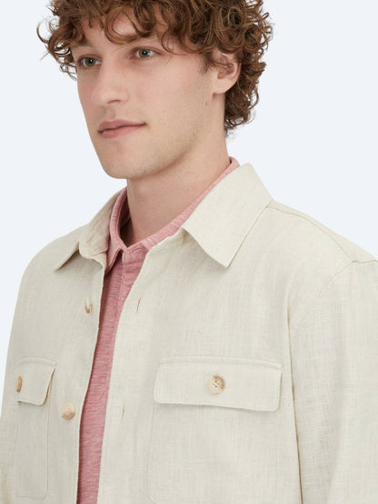 Reguläre Passform Gewebte Baumwollmischung Overshirt