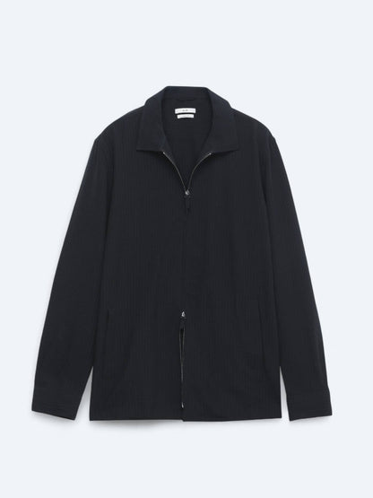 Siyah Regular Fit Gewebte Overshirt