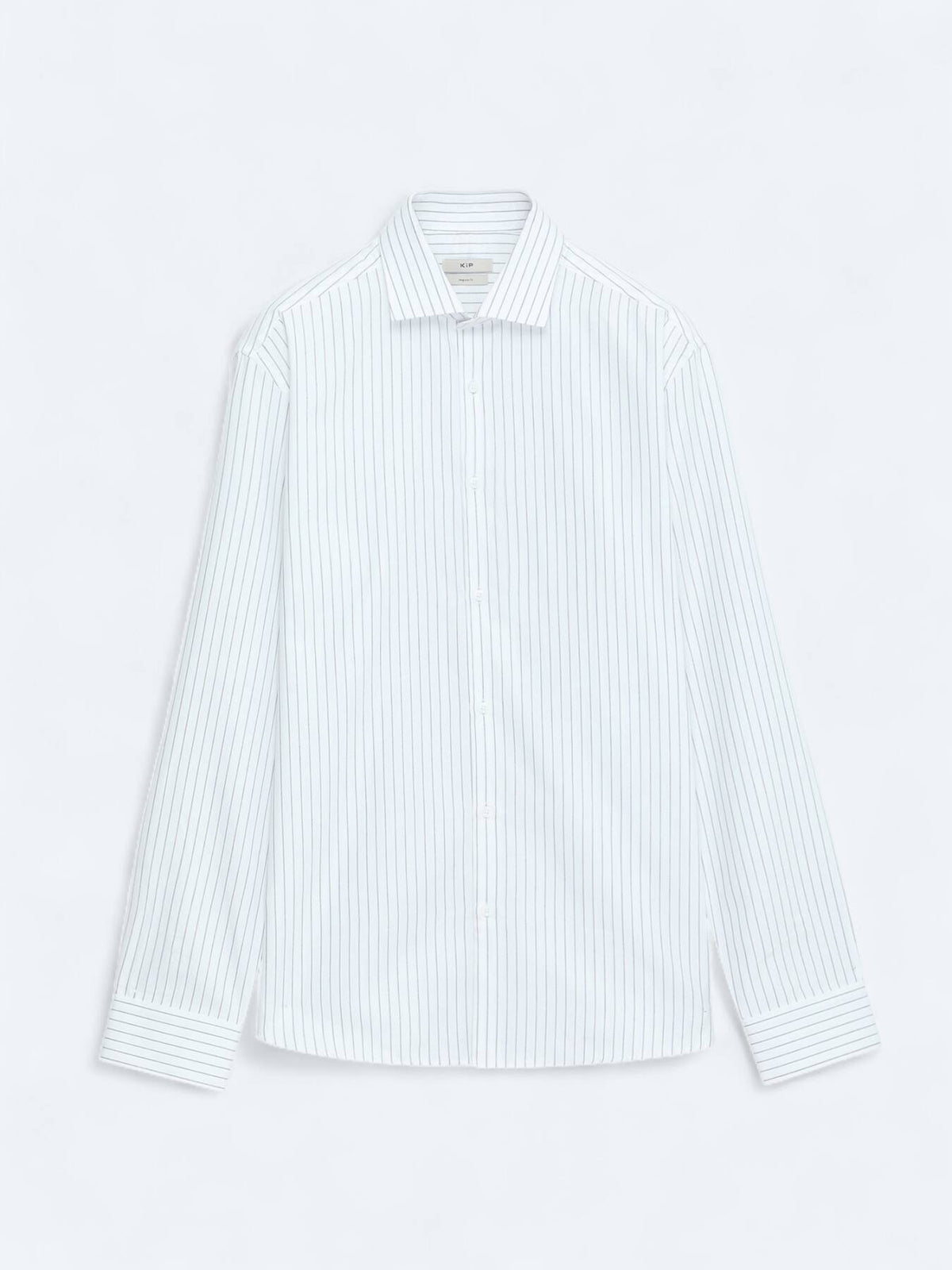 Blaues Regular Fit Weben Klassisches 100% Baumwollhemd
