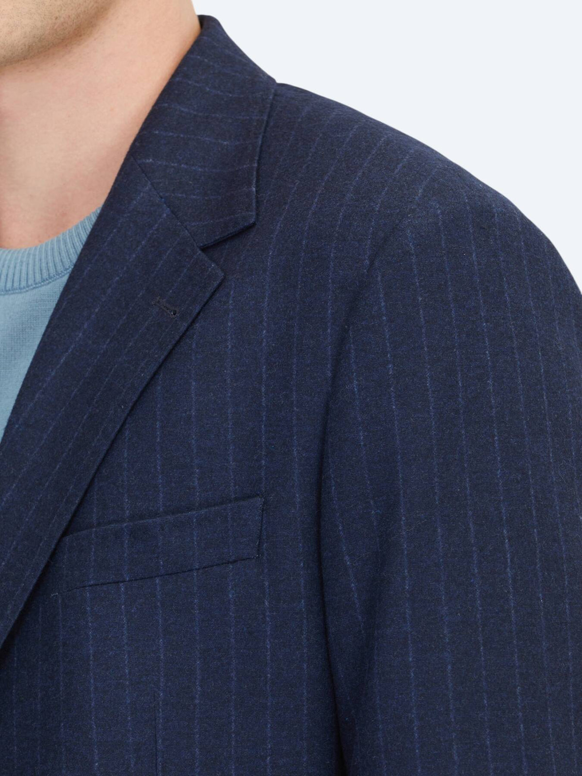 Marineblau gestreifte Komfortjacke