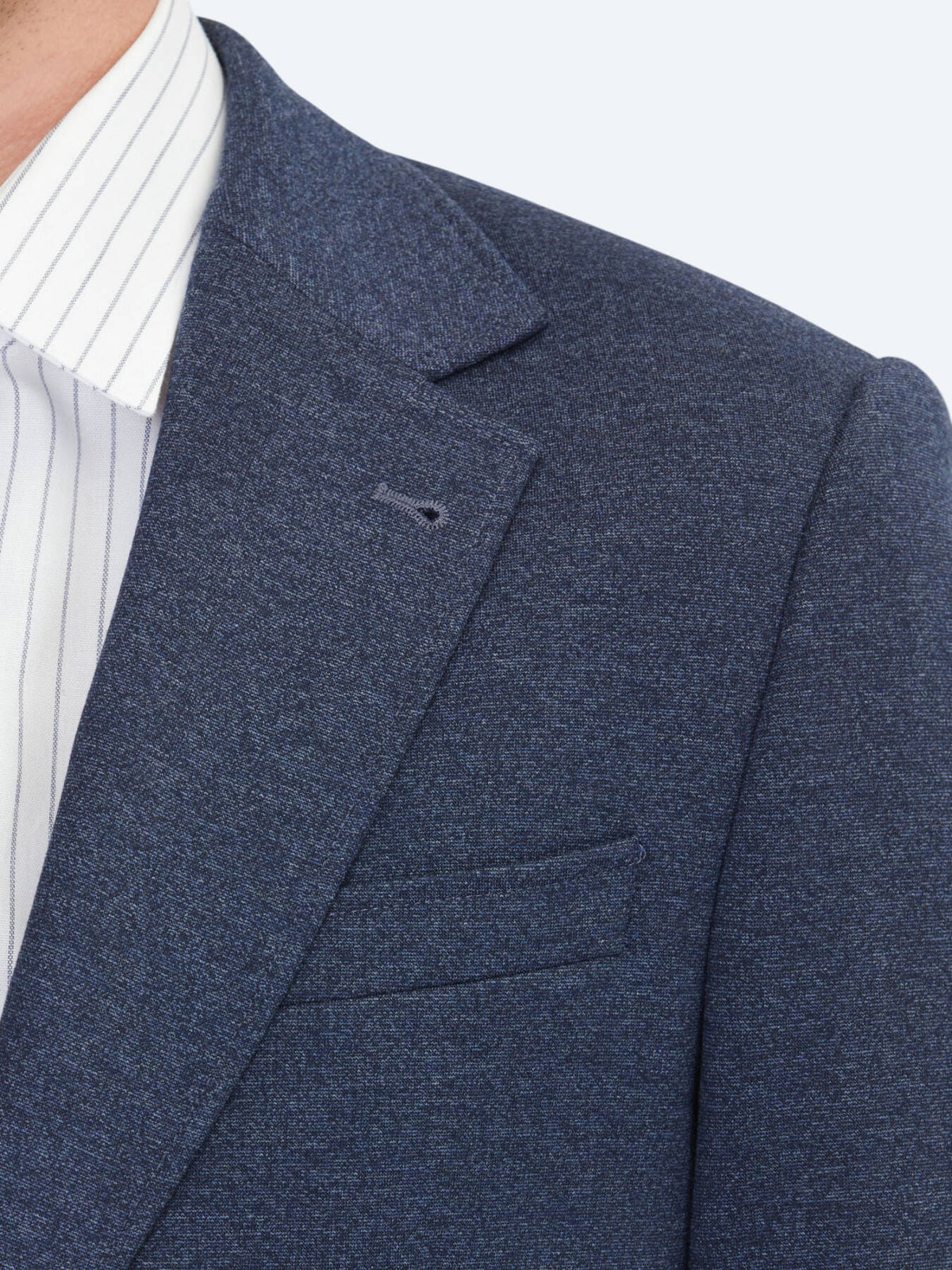 Blaue Gestreifte Modern Fit Jacke