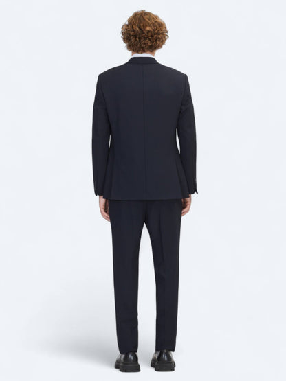 Marineblauer Mikro-Modern-Fit-Anzug
