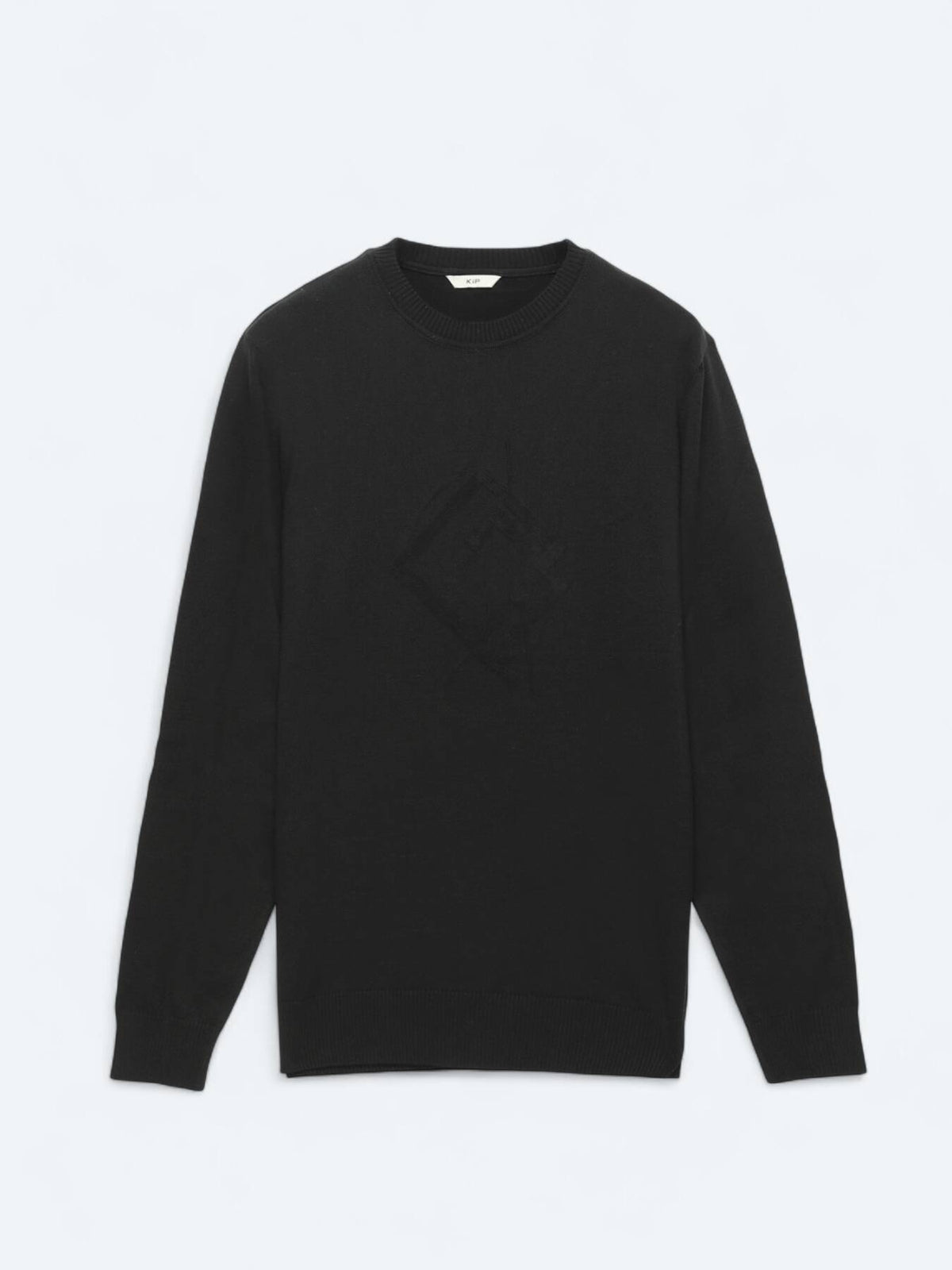Schwarzer Strickpullover