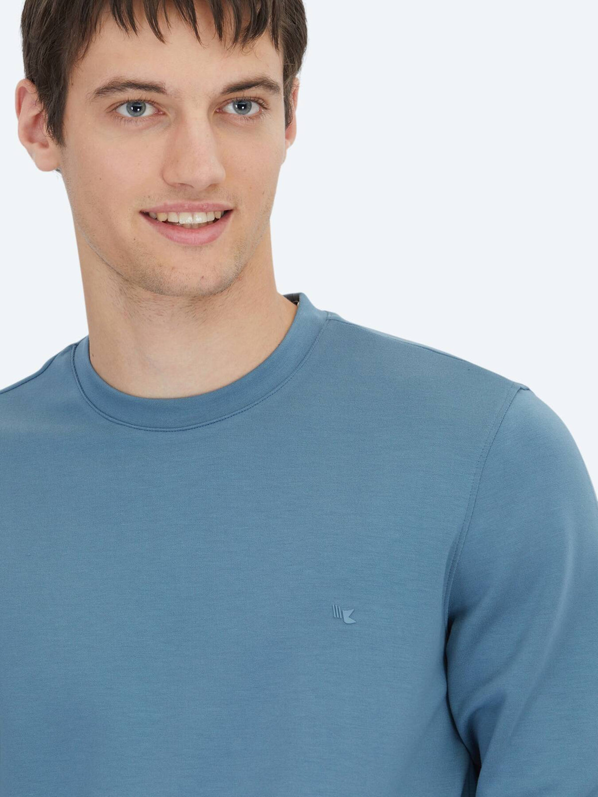 Indigo Rundhals Sweatshirt