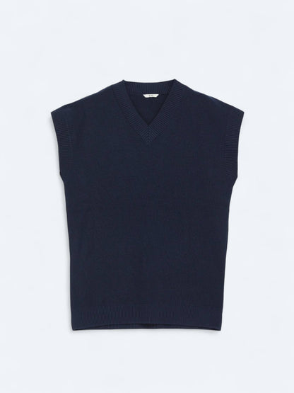 Marineblauer Pullover