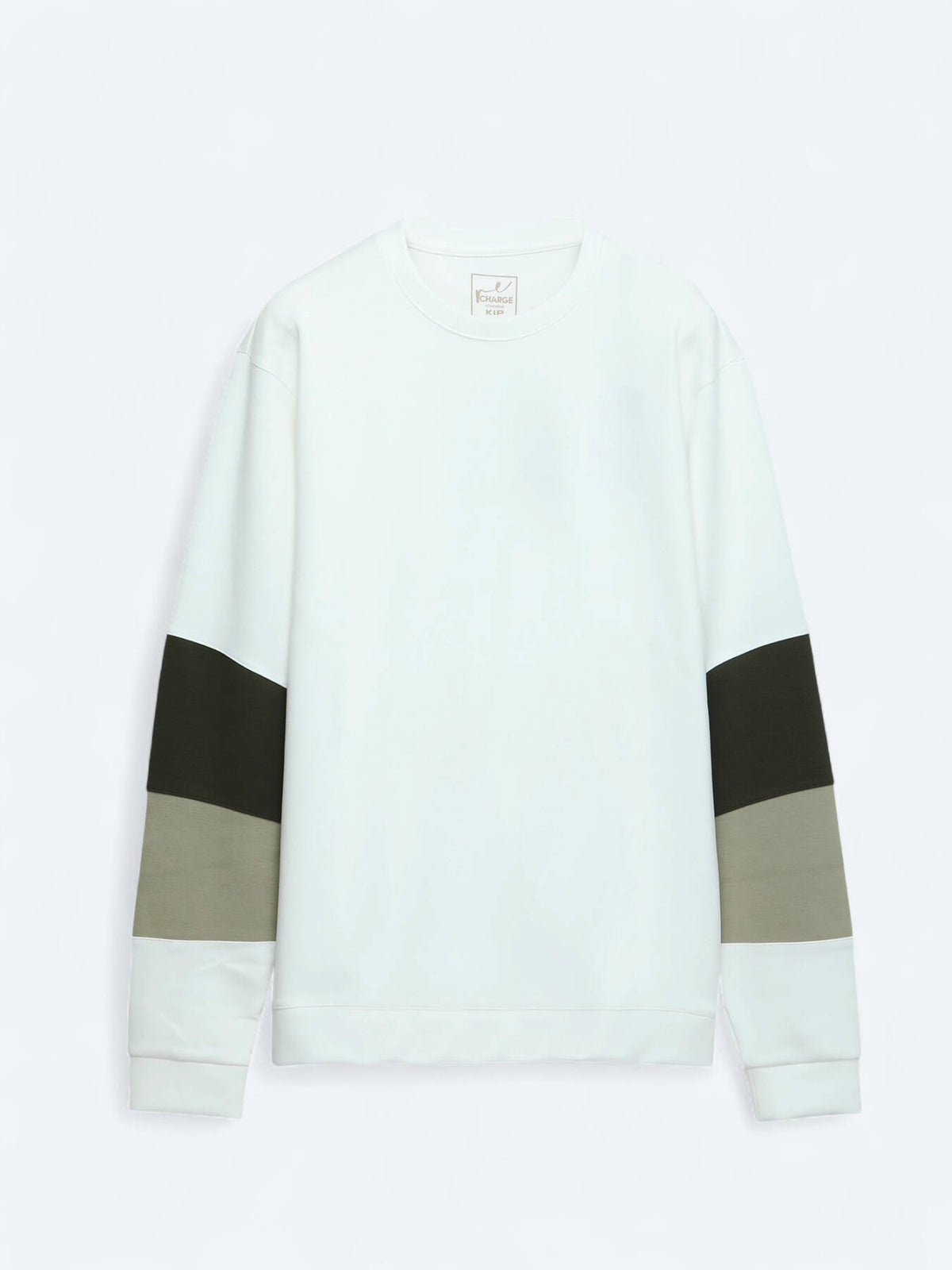 Ecru Rundhals Sweatshirt