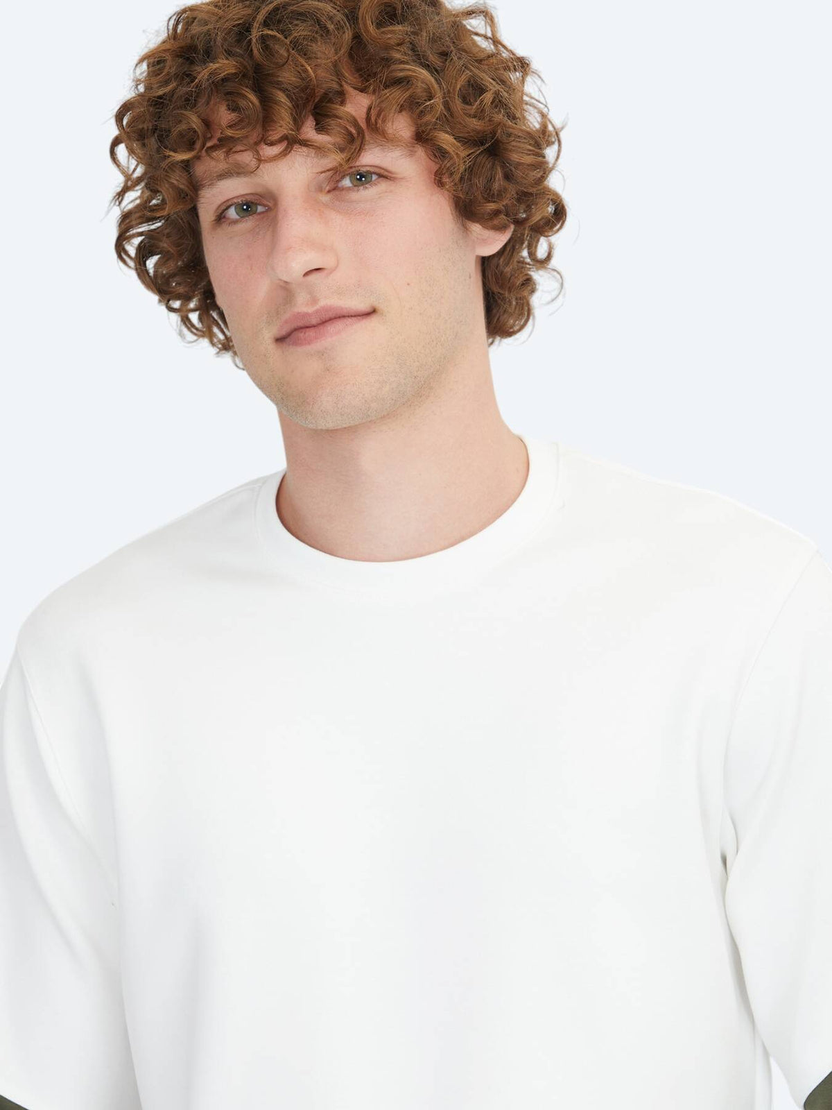 Ecru Rundhals Sweatshirt