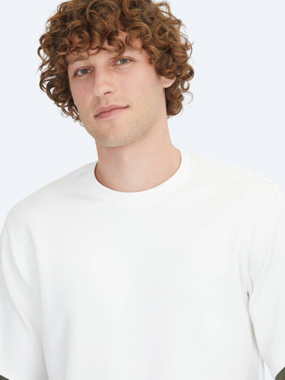 Ecru Rundhals Sweatshirt