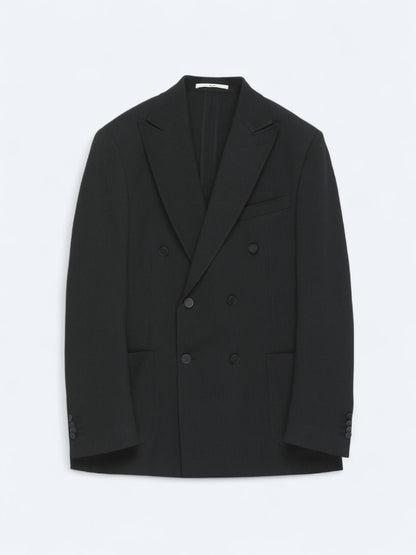 Schwarze gestreifte Komfortjacke