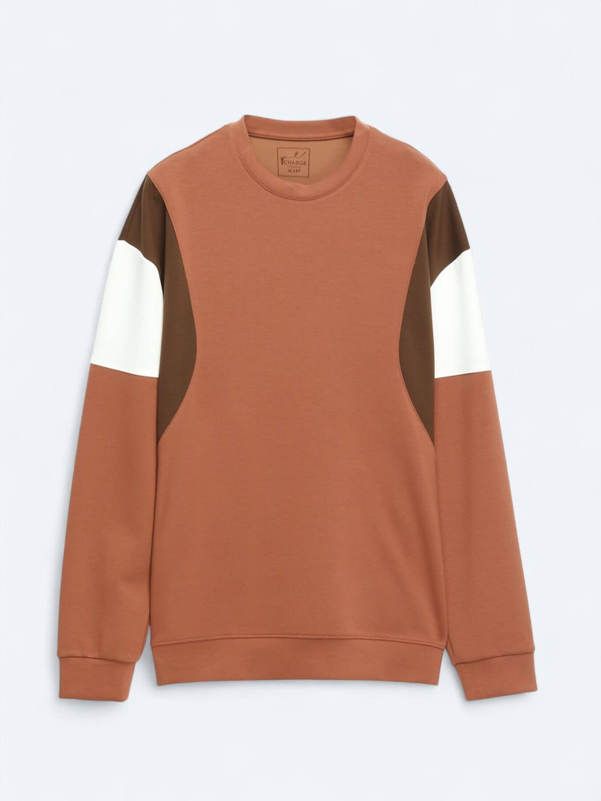 Rote Rundhals Sweatshirt