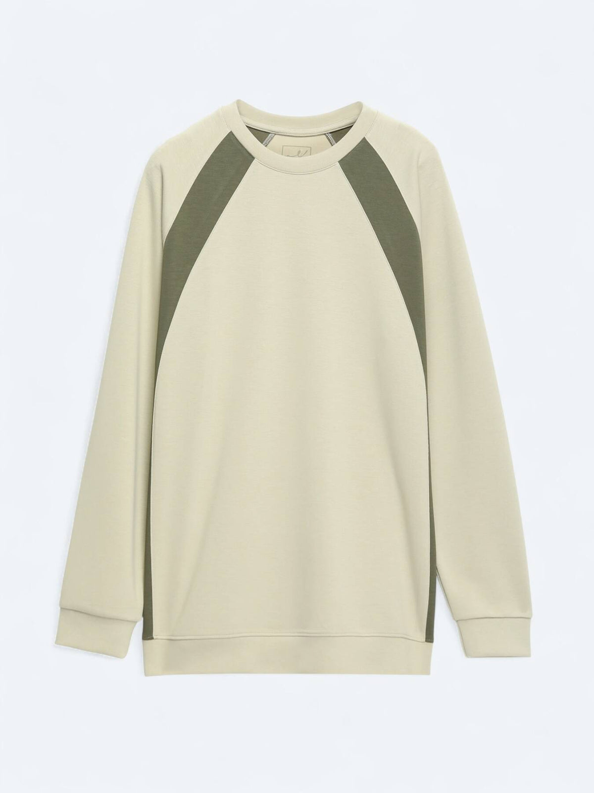 Hellgrüner Rundhalsausschnitt Pullover