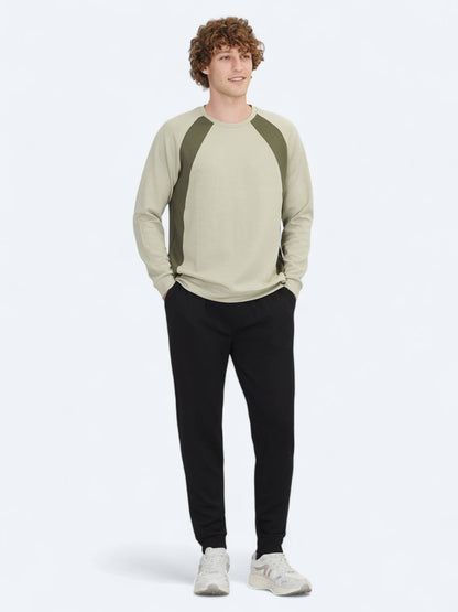 Hellgrüner Rundhalsausschnitt Pullover
