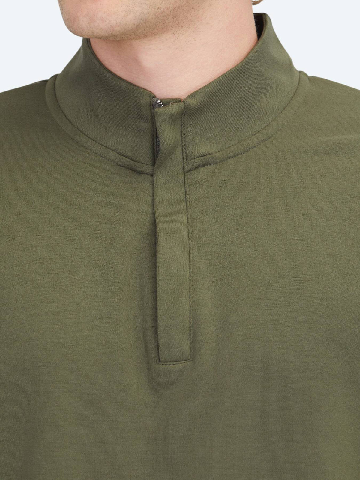 Khaki Rollkragenpullover