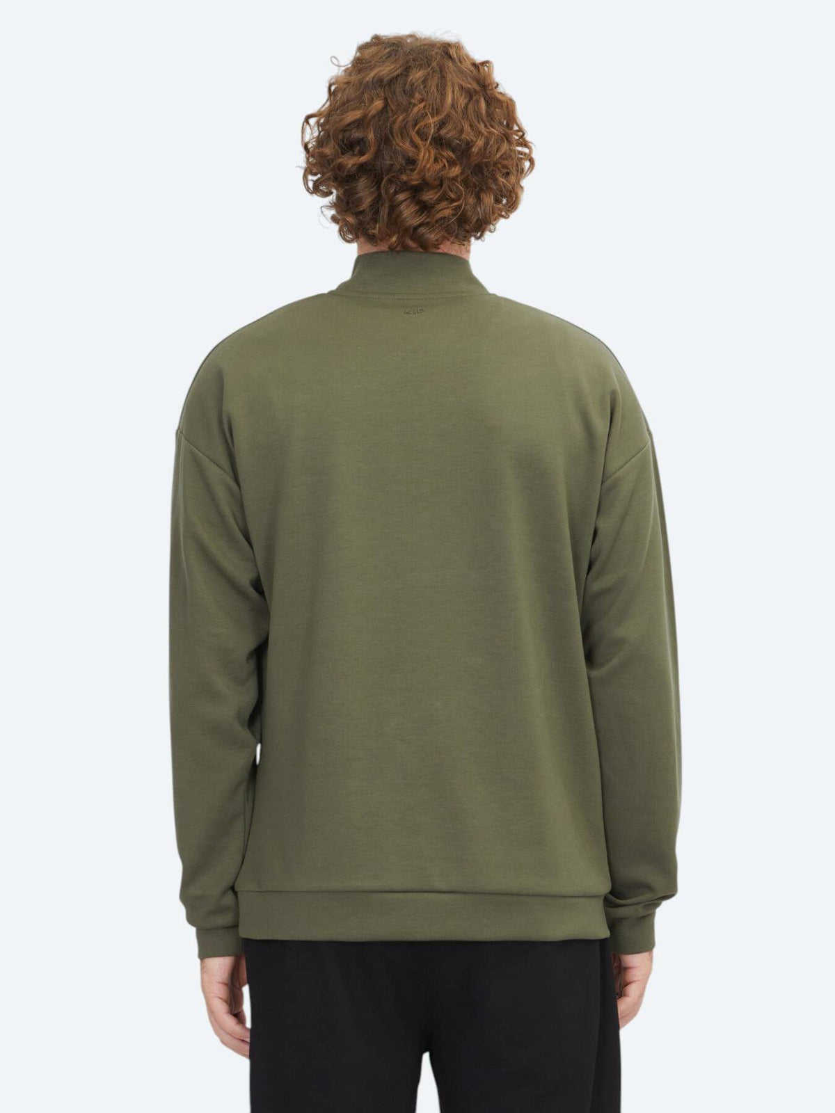 Khaki Rollkragenpullover