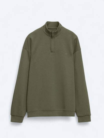 Khaki Rollkragenpullover