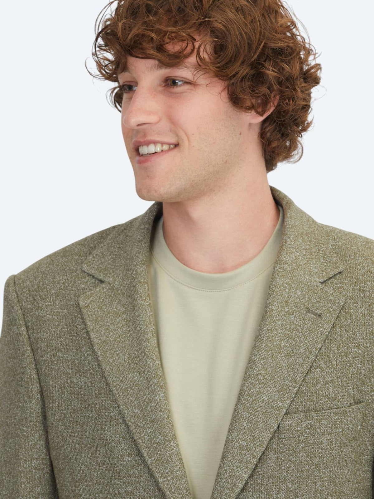Khaki Muster Modern Fit Baumwollmischung Jacke