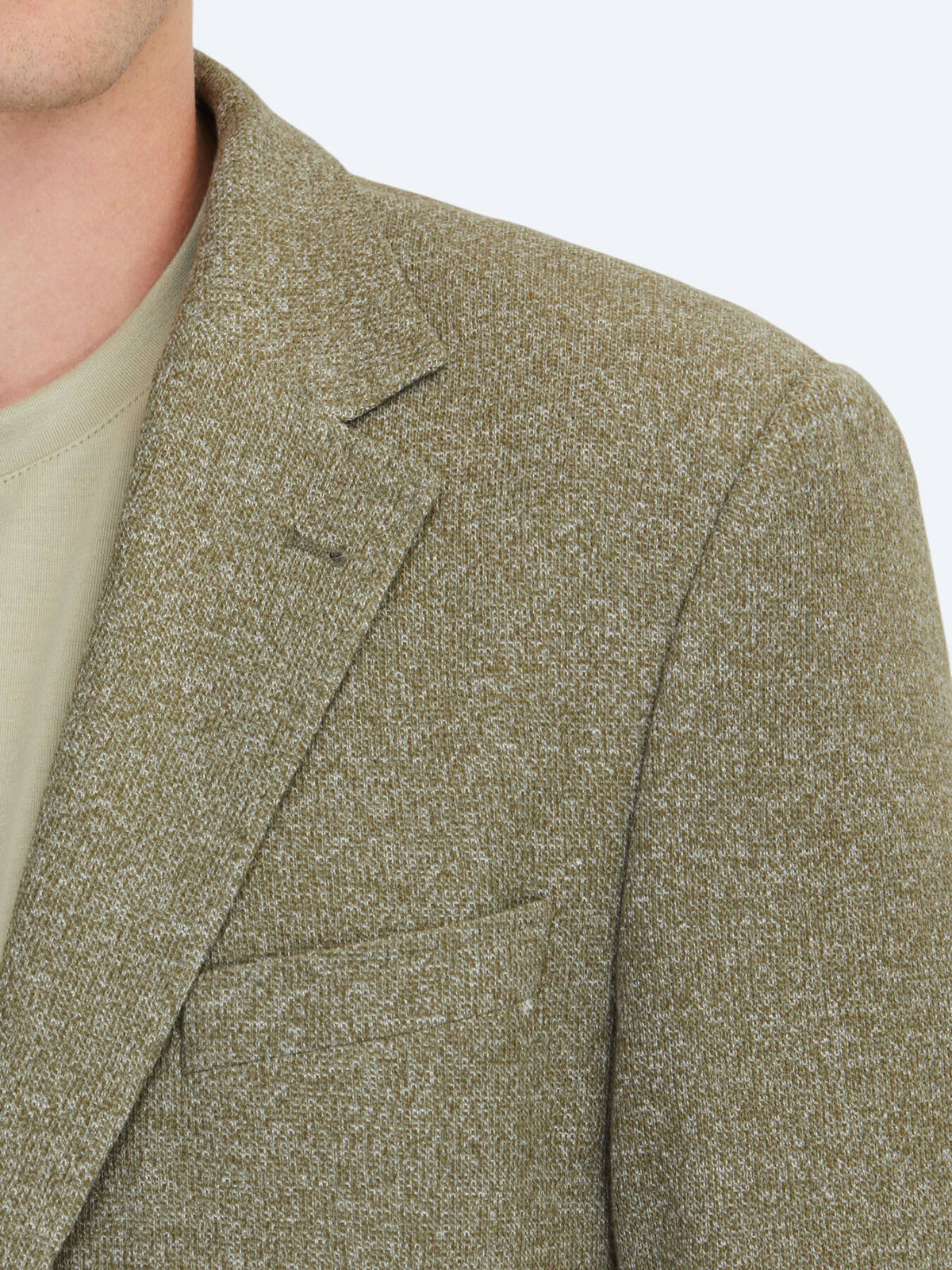 Khaki Muster Modern Fit Baumwollmischung Jacke