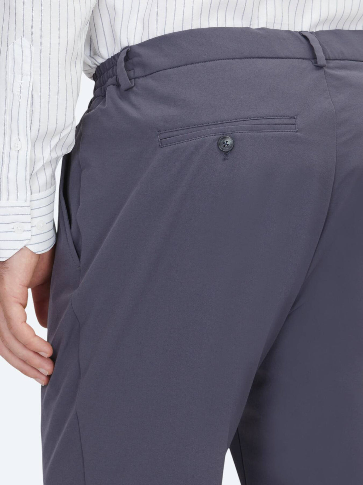 Graue Jogginghose mit Webmuster