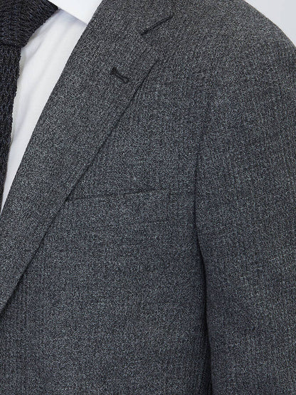 Schwarze Karierte Modern Fit Baumwolljacke