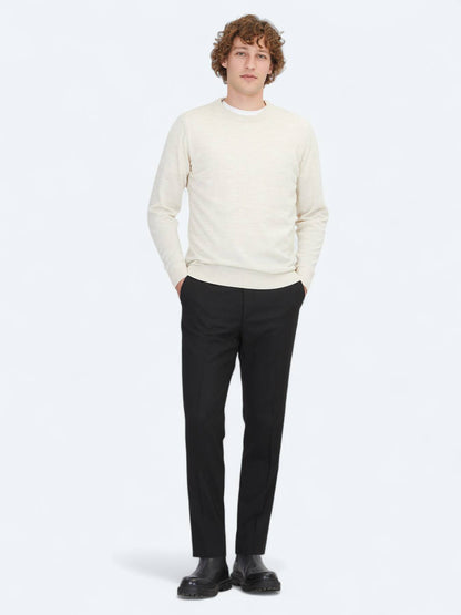 Beige Strickpullover