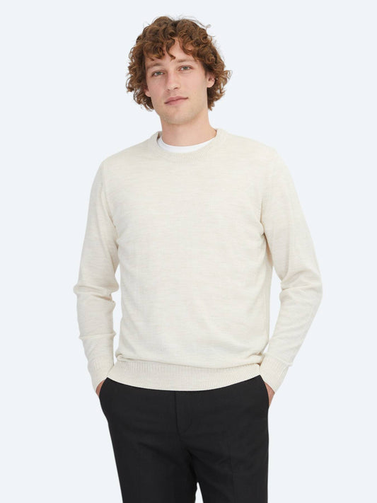 Beige Strickpullover
