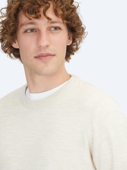 Beige Strickpullover
