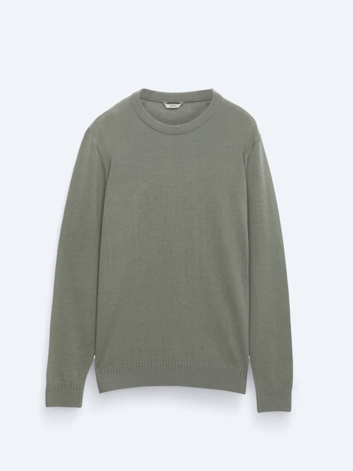 Hellgrüner Strickpullover