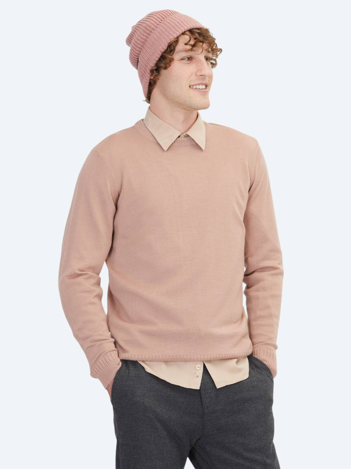Lachs Strickpullover