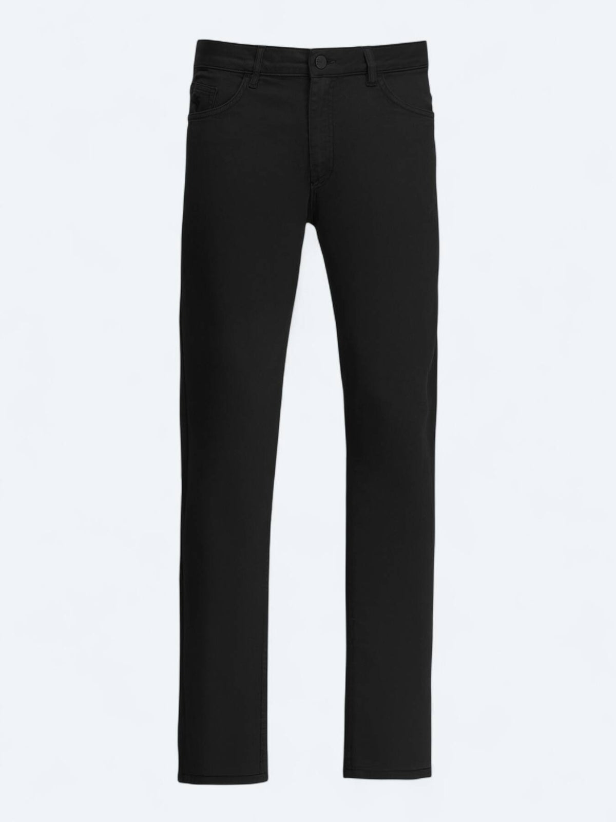 Schwarze Velours Casual Baumwollhose