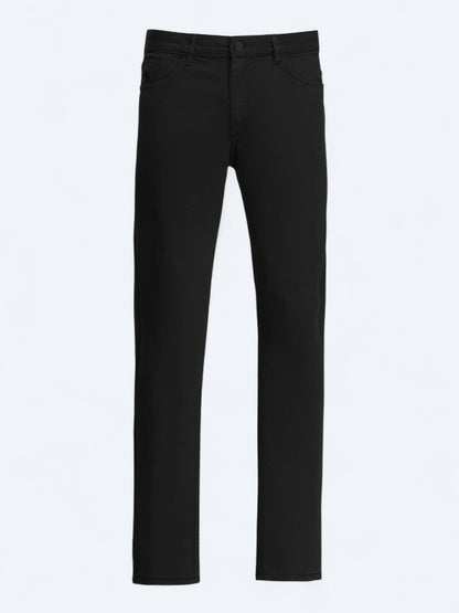 Schwarze Velours Casual Baumwollhose