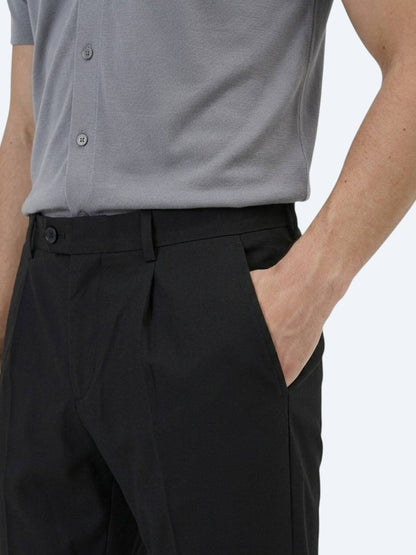 Schwarze Jogginghose aus Baumwollmix