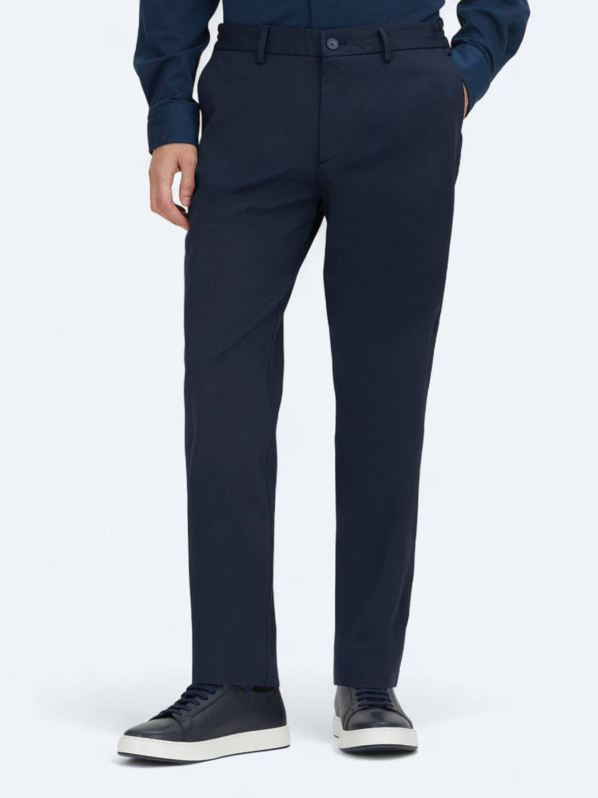 Navy Blaue Jogginghose aus Baumwollmix