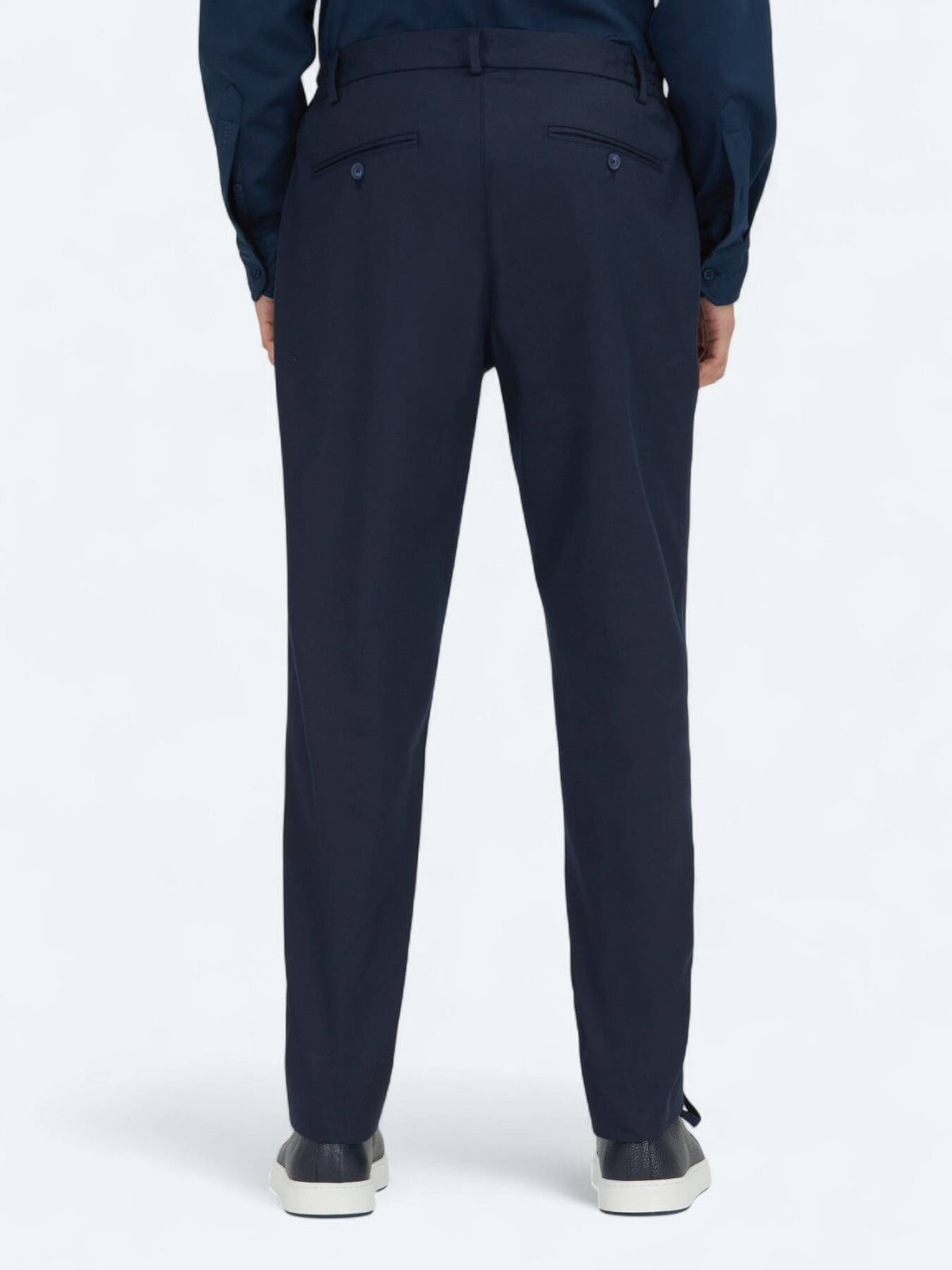 Navy Blaue Jogginghose aus Baumwollmix