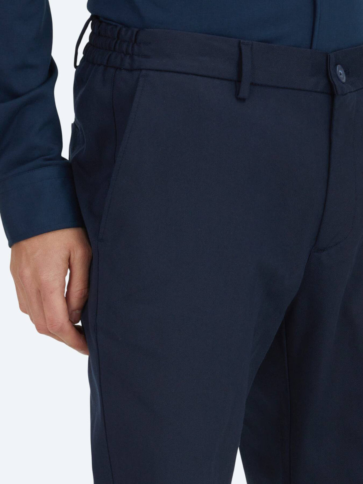 Navy Blaue Jogginghose aus Baumwollmix