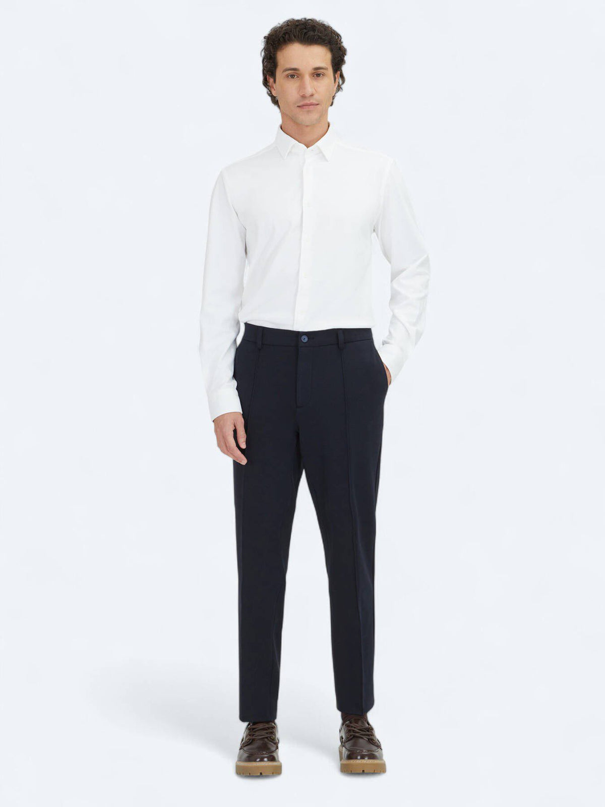 Navy Blaue Jogginghose aus Baumwollmix