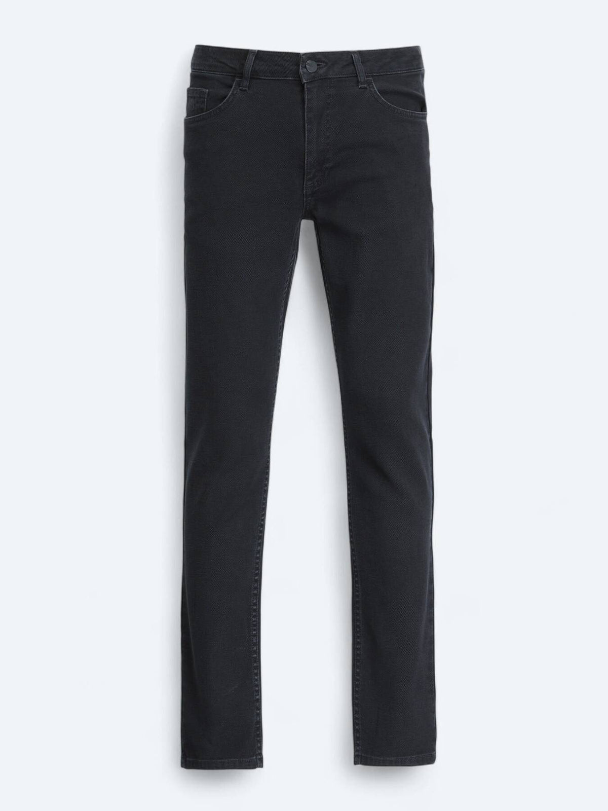 Marineblaue Velours Slim Fit Jeans