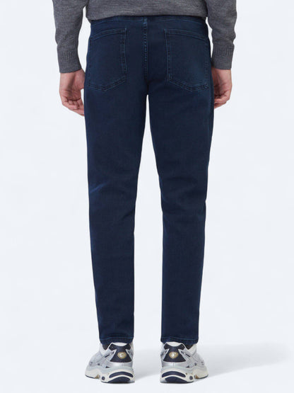 Marineblaue Velours Slim Fit Jeans