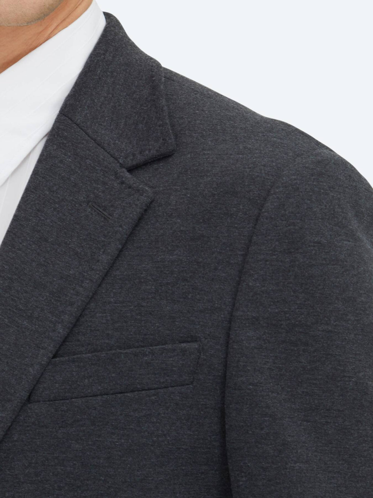 Kohle Schwarz Modern Fit Baumwollanzug
