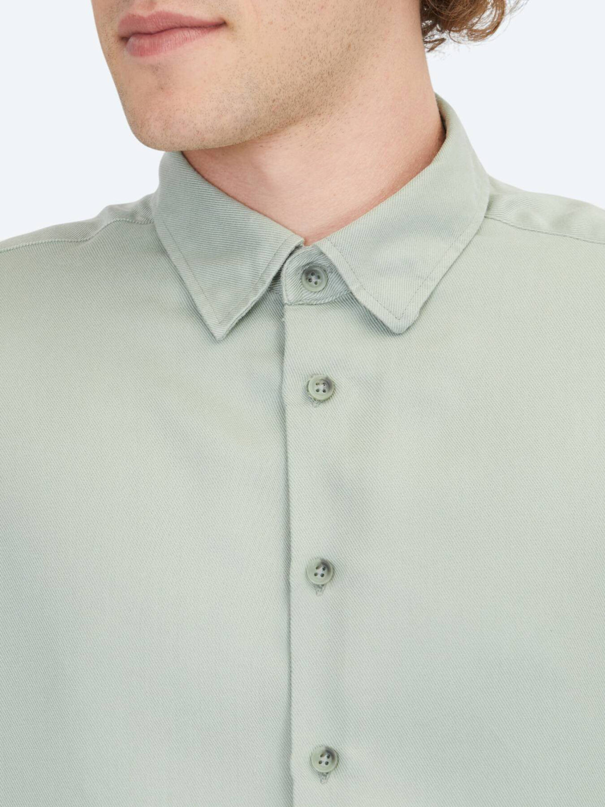 Mint Regular Fit Weben Freizeithemd