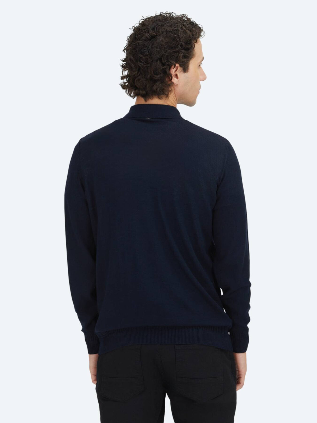 Navy Blau Strickpullover